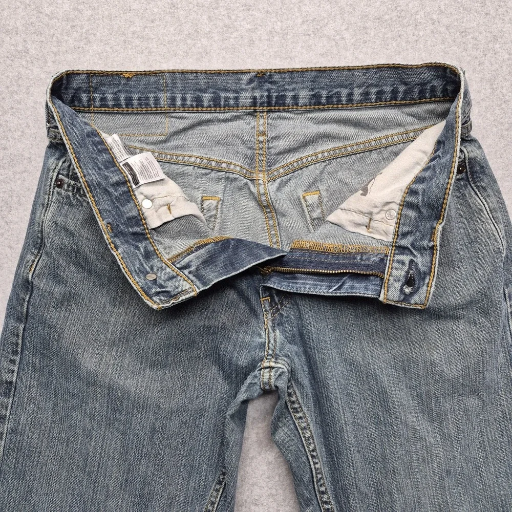 Levi's 505 Jeans Mens 32x34 Medium Wash Blue Denim Regular Fit Straight Leg